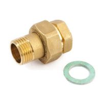 Американка пряма General Fittings латунь 1'1/2 під плоску накладку, (2700A1H141400A) Американка пряма General Fittings латунь 1'1/2 під плоску накладку, (2700A1H141400A)