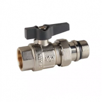 Кран кульовий з американкой 1" прямий метелик ASG+ (6553023)