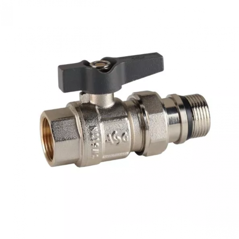 Кран шаровой с американкой 1/2" прямая бабочка ASG+ (6553021)