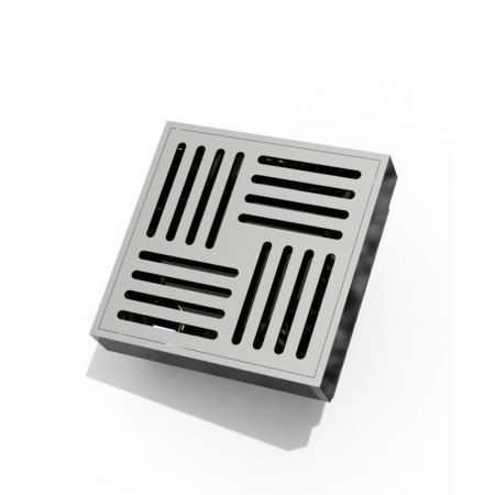  Трап вертикальний D40 19 INOX SS304L Hydro 100х100 із сухим затвором, (6557149)