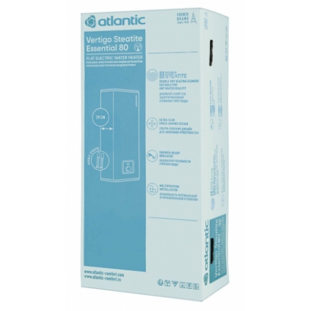  Водонагрівач електричний Atlantic Vertigo Steatite Essential 80 MP-065 2F 220E-S 1500W GE (841414)
