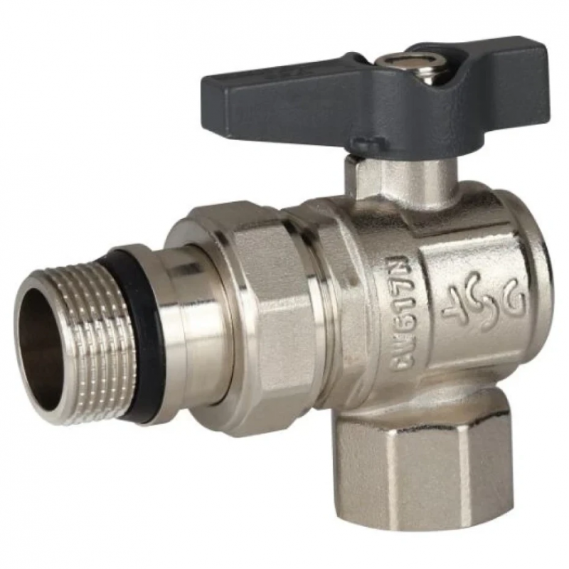 Кран шаровой с американкой 3/4" угловая бабочка ASG (6552971)