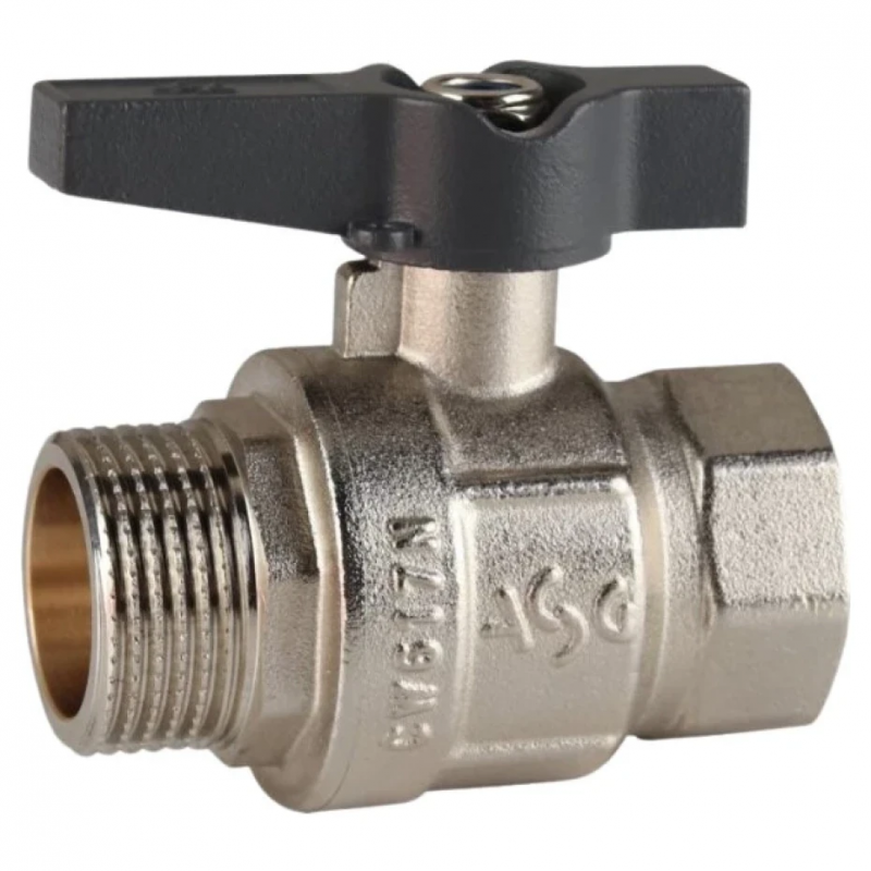 Кран шаровой 1/2" ЗВ бабочка ASG+ (6553000)