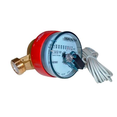  Счетчик горячей воды с импульсным датчиком BMeters GSD8-R 3/4” Ду 20 (ГВ 30°С-90°С L=130 Qn=4 м³/г)