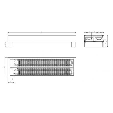  Конвектор напольный Carrera FR2H-1500 White с решеткой (FR2H_150_WS)
