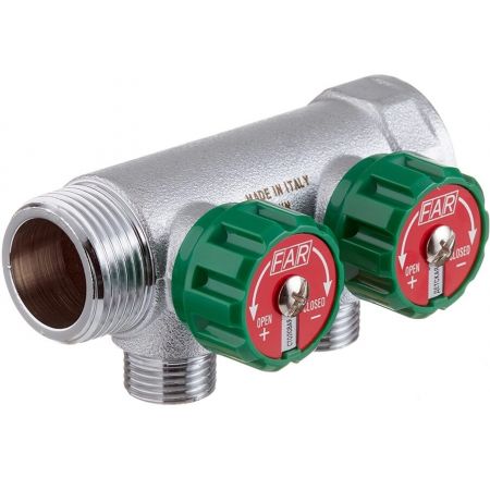  Коллектор FAR 2 отвода 1 x 3/4 (евроконус) (FK 3821 134)