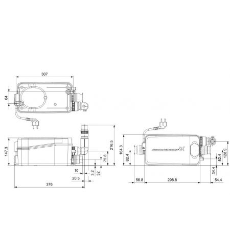  Канализационная установка Grundfos SOLOLIFT2 D-2 (97775318)
