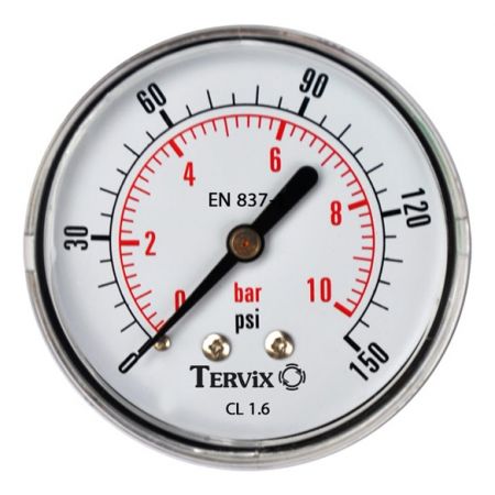  Манометр аксиальный Tervix Pro Line 63 0-10 бар 1/4 (355613)  