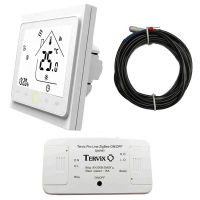Комплект беспроводного управления отоплением ZigBee: термостат встроек. + реле On/Off (220В) (495121) Комплект беспроводного управления отоплением ZigBee: термостат встроек. + реле On/Off (220В) (495121)