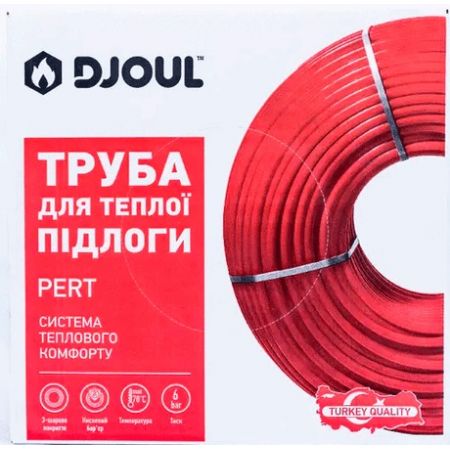  Труба для теплого пола DJOUL PE-RT 16х2 240м с кислородным барьером(DJ016240)