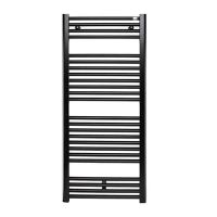 Полотенцесушитель водяной черный матовый Zehnder Virando 600х1226мм (AB-120-060-9017) Полотенцесушитель водяной черный матовый Zehnder Virando 600х1226мм (AB-120-060-9017)