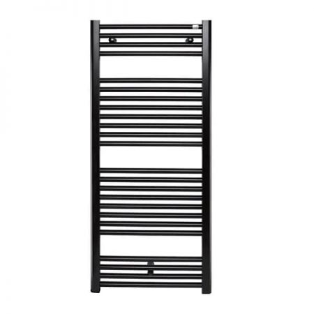  Полотенцесушитель водяной черный матовый Zehnder Virando 500х1226 мм (AB-120-050-9017)