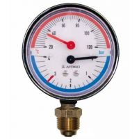 Термоманометр AFRISO тип ТМ 80 RAD I 0-6 бар I 1/2" I 20-120°С Термоманометр AFRISO тип ТМ 80 RAD I 0-6 бар I 1/2" I 20-120°С