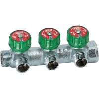 Коллектор FAR 3 отвода 3/4 x 1/2 TP (плоска)(FK 3822 3412TP)