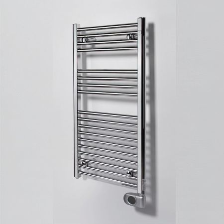  Электрический полотенцесушитель цвет хром Zehnder Aura 906х500 мм (PBECZ-090-50-MQ-SC)