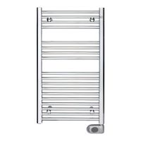 Электрический полотенцесушитель цвет хром Zehnder Aura 906х500 мм (PBECZ-090-50-MQ-HID)