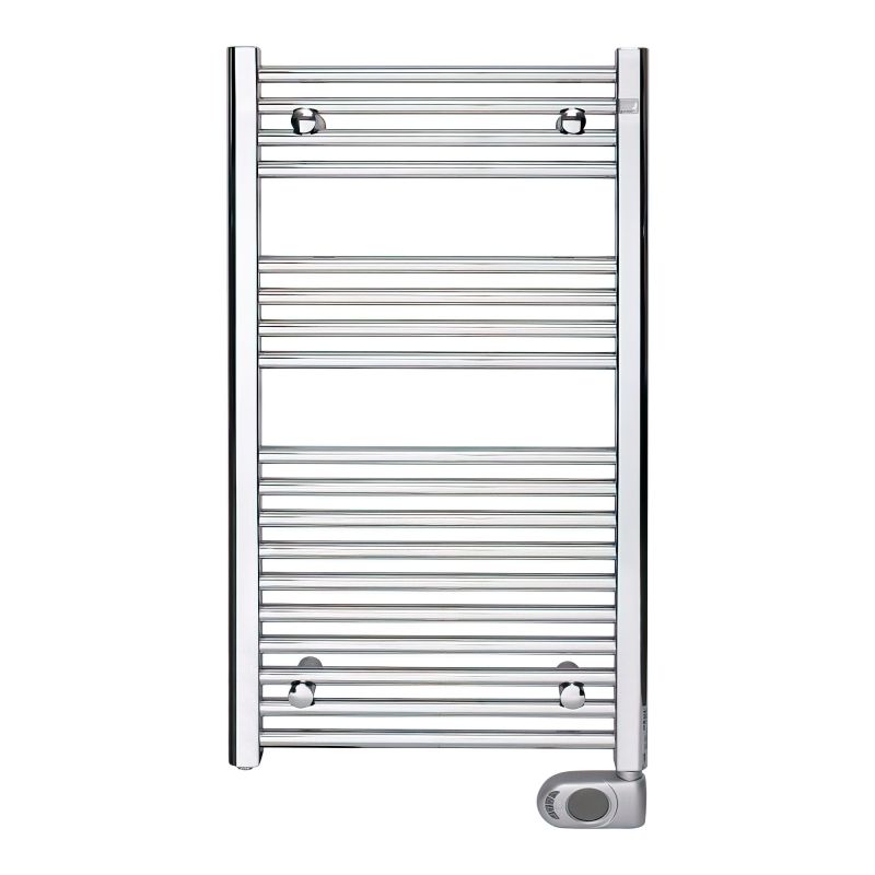  Электрический полотенцесушитель цвет хром Zehnder Aura 906х500 мм (PBECZ-090-50-MQ-HID)