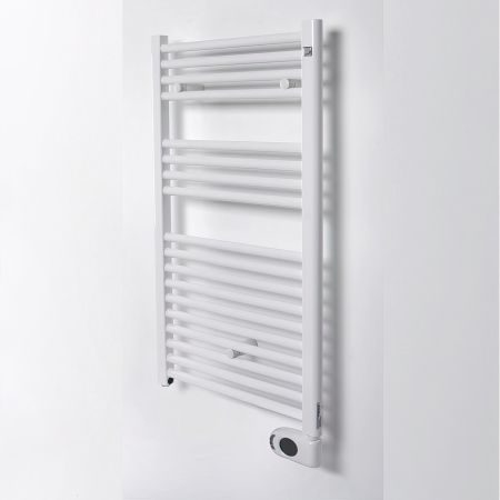  Электрический полотенцесушитель  цвет белый Zehnder Aura 906х500 мм (PBEZ-090-50-MQ-HID)