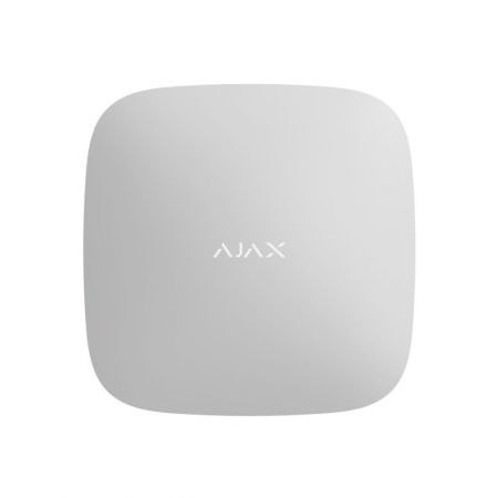  Охранная централь Ajax Hub Plus (8EU/ECG) UA white поддержкой 2 SIM-карт, LTE и Wi-Fi, поддержкой датчиков с фотофиксацией тревог
