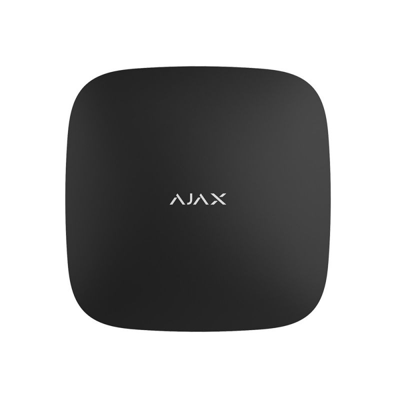  Охоронна централь Ajax Hub Plus (8EU/ECG) UA black підтримкою 2 SIM-карт, LTE та Wi-Fi, підтримкою датчиків з фотофіксацією тривог