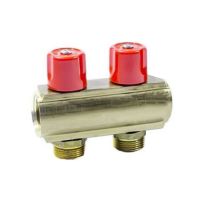 Коллектор Bianchi с вентелями Ø1" х 2 х 3/4"ЗР (красный) I=50 мм (232E06050A)
