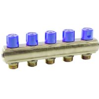Колектор Bianchi з вентилями Ø1" х 5 х 3/4"ЗР, I=50 мм (235E06050D)