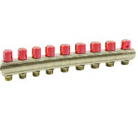 Коллектор Bianchi с вентелями Ø1" х 10 х 3/4"ЗР (красный) I=50 мм (240E06050A)