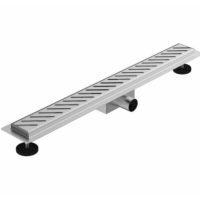 Трап лінійний 01E INOX SS304L DRY 900х70 решітка коса лінія ASG, (6557098)