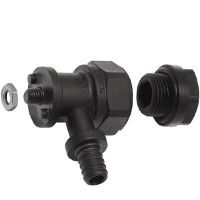 Уголок фиксируемый KAN-Therm PPSU Push с короткой полимерной заглушкой 18x2.5 G1/2 (1109285008)