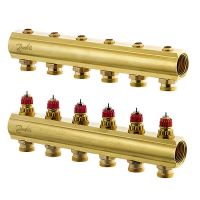 Распределительный коллектор Danfoss FHF6 без ротаметров