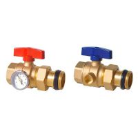 Комплект шаровых кранов 1 для подключения коллектора Danfoss FHF-BV