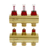 Распределительный коллектор Danfoss FHF-3F с ротаметрами
