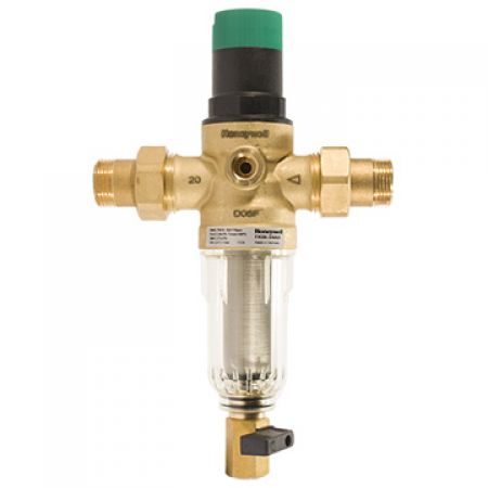  Самопромывной Фильтр Honeywell (Resideo Braukmann) с редуктором 1", сетка 100 мкм (FK06-1AA)