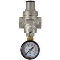 Редуктор давления воды поршневой с манометром Valtec 1/2"