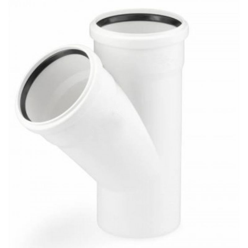  Тройник Rehau RAUPIANO plus DN 110/110/45 (122984001)    
