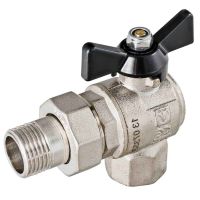 Кран шаровой VALTEC PERFECT угловой с полусгоном ВН 1/2" Кран шаровой VALTEC PERFECT угловой с полусгоном ВН 1/2"