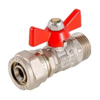 Кран шаровой VALTEC с обжимным соединением 16х1/2"